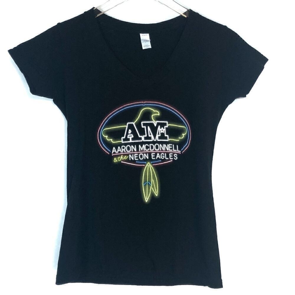 Aaron McDonnell and‎ the Neon Eagles Band Graphic Tee Womens Size S